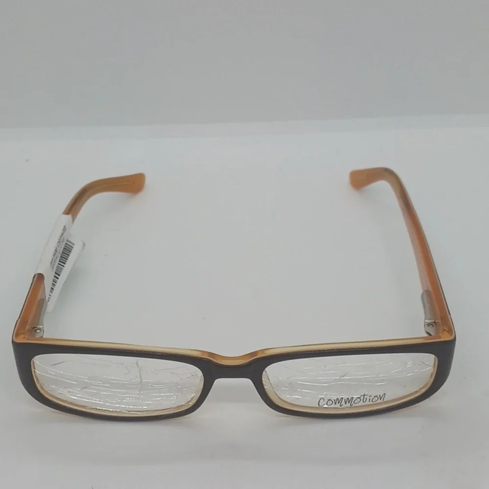 Rx-Able Commotiom Eyeglass Frames Brazen Brown Or… - image 2